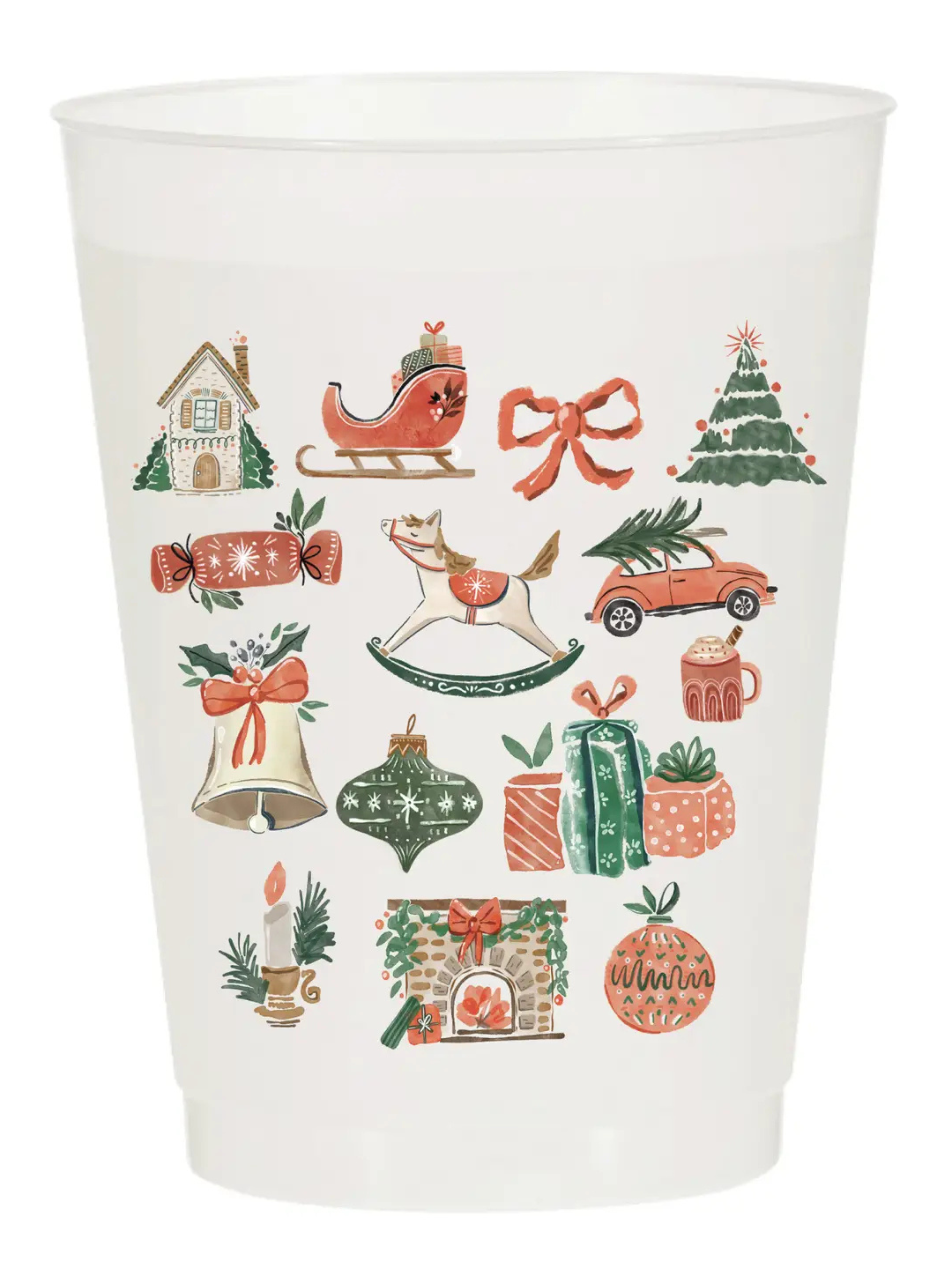 Vintage Ornament Reusable Cups