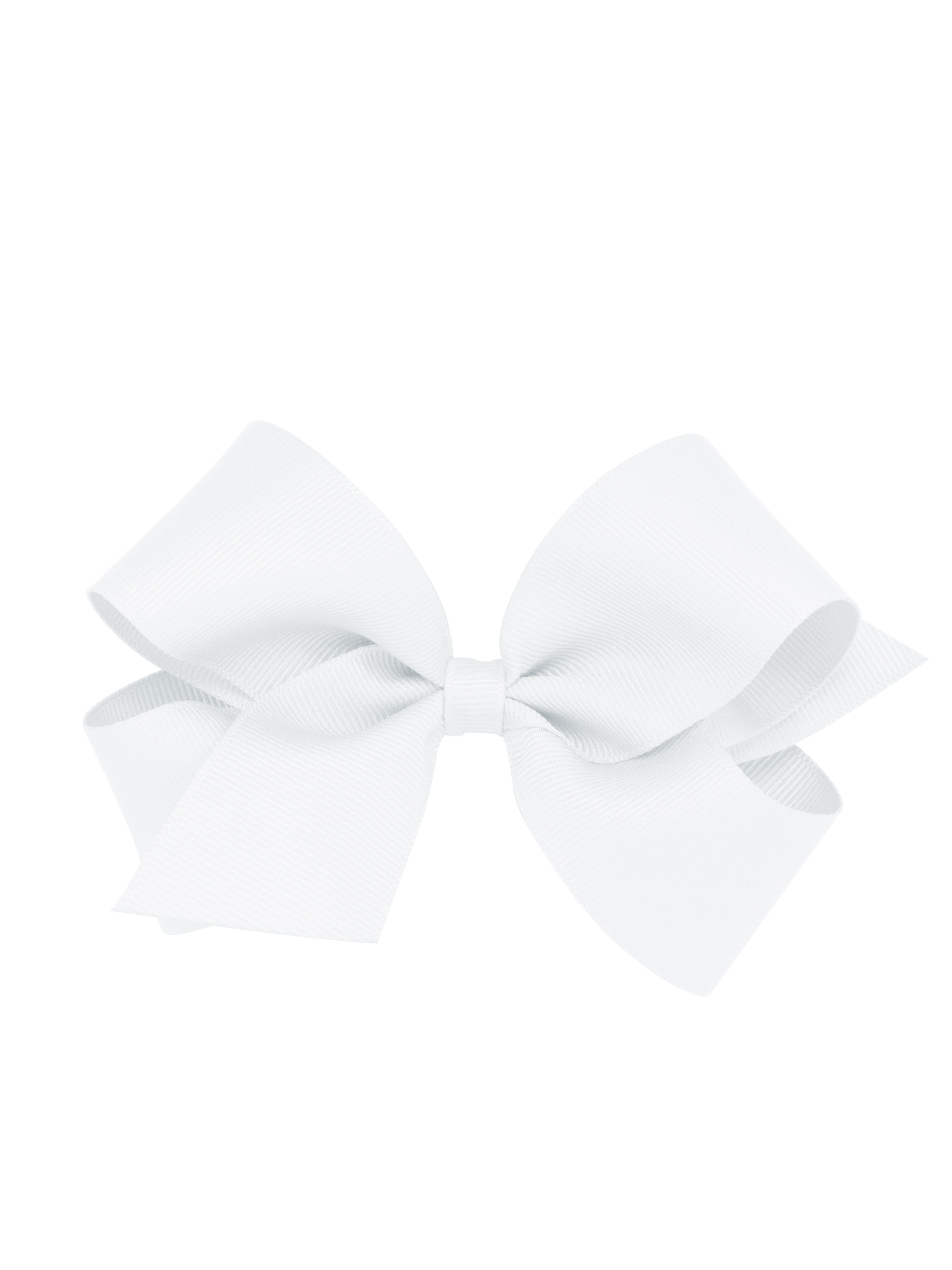 White Medium Grosgrain Bow