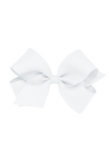 White Medium Grosgrain Bow