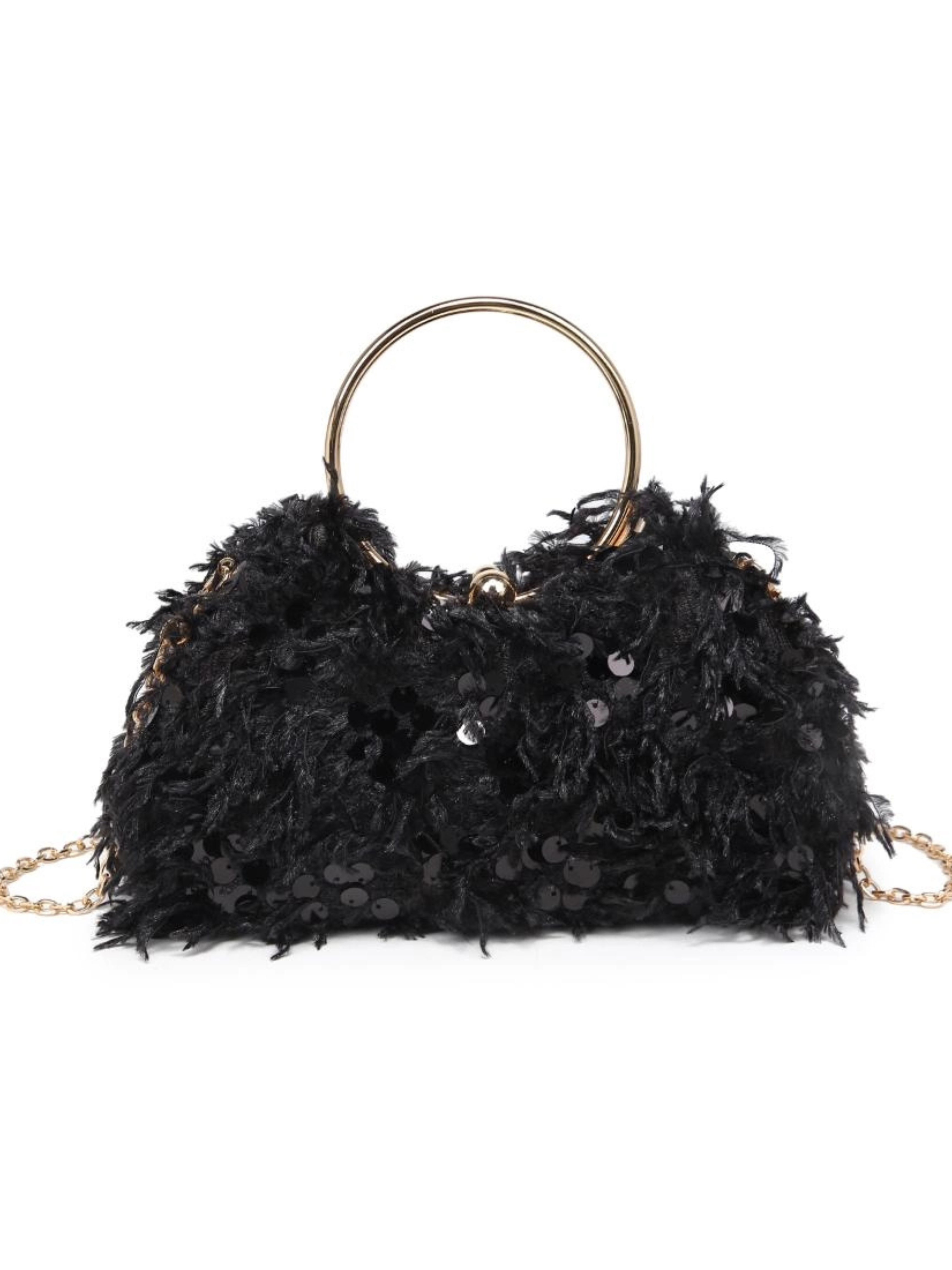 Charlotte Evening Bag in Black