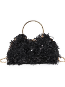 Charlotte Evening Bag in Black