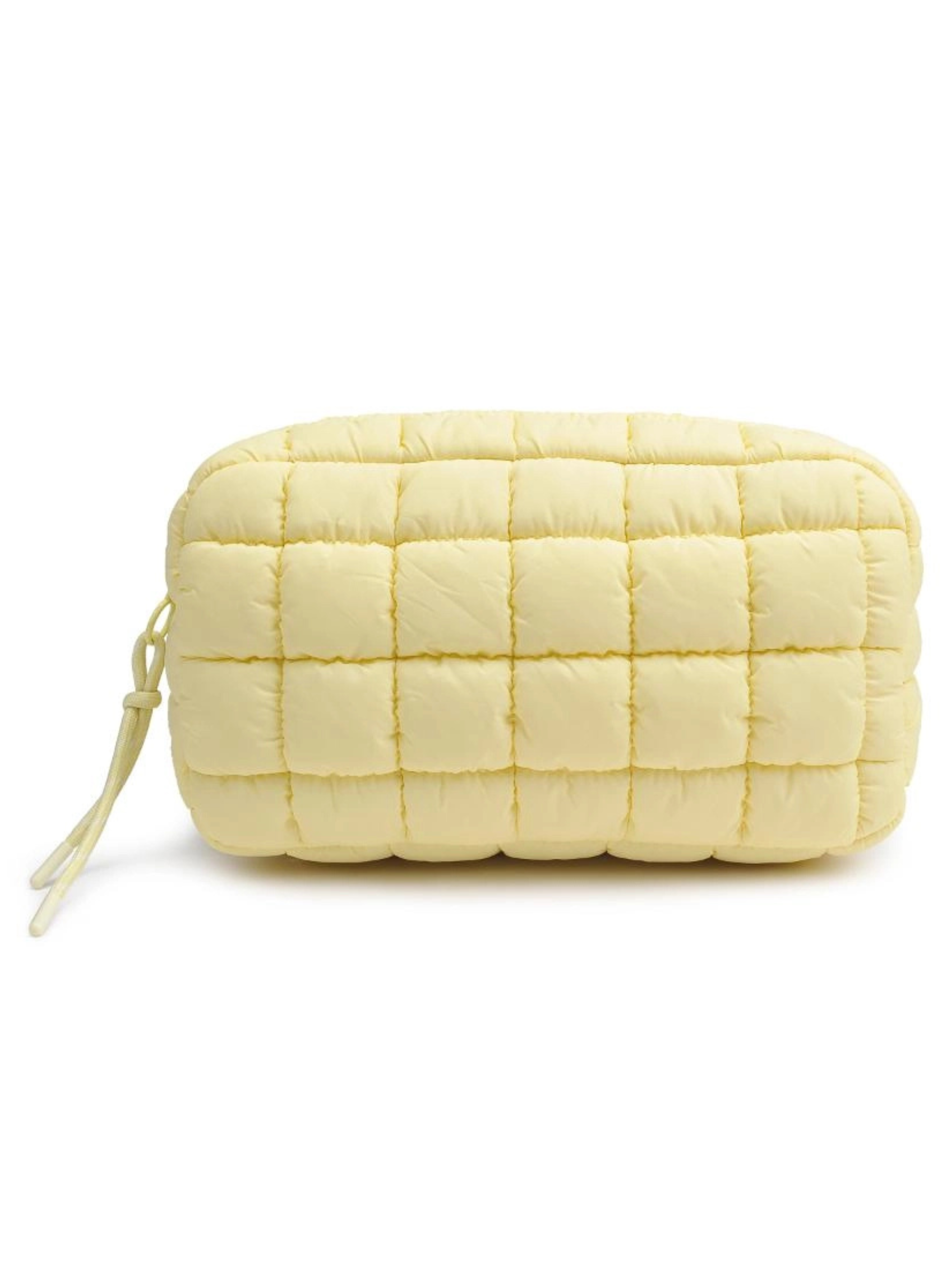 Cloud Nine Quilted Puffer Pouch - Butter