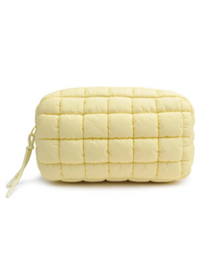 Cloud Nine Quilted Puffer Pouch - Butter