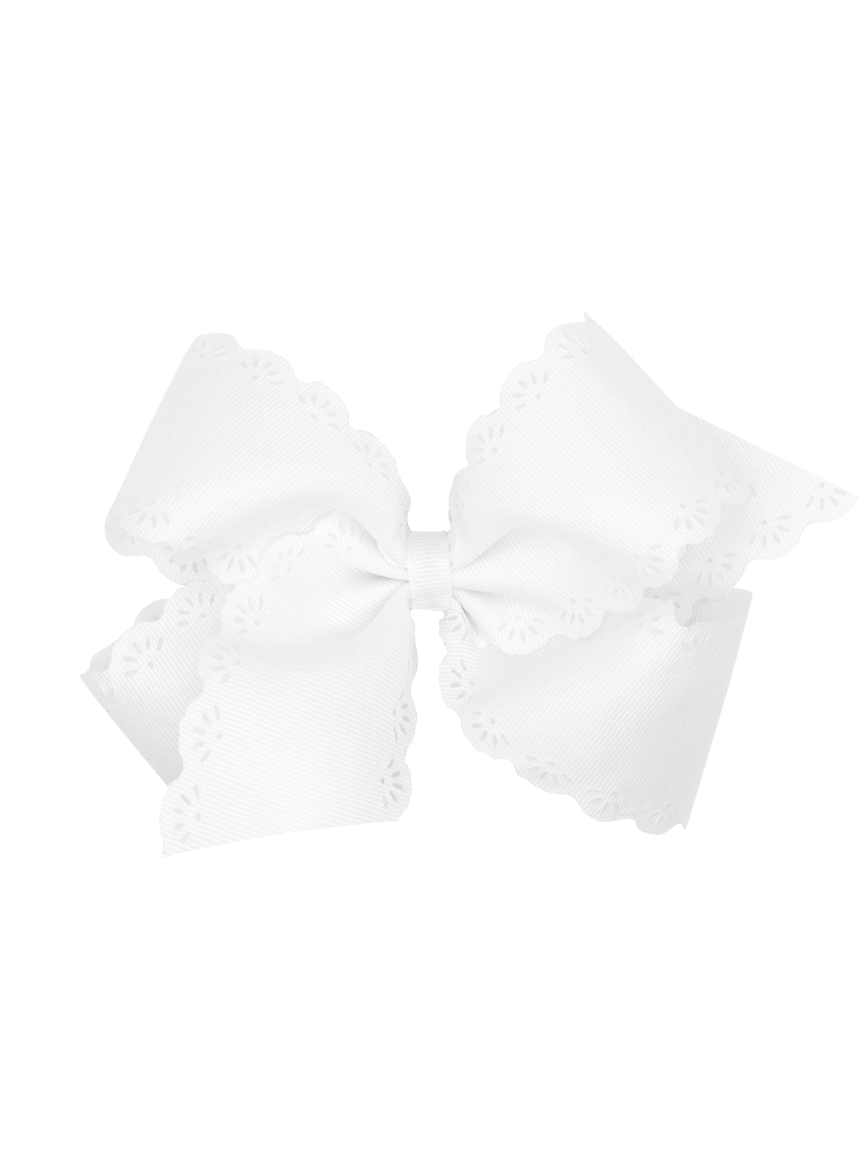 White Eyelet Bow