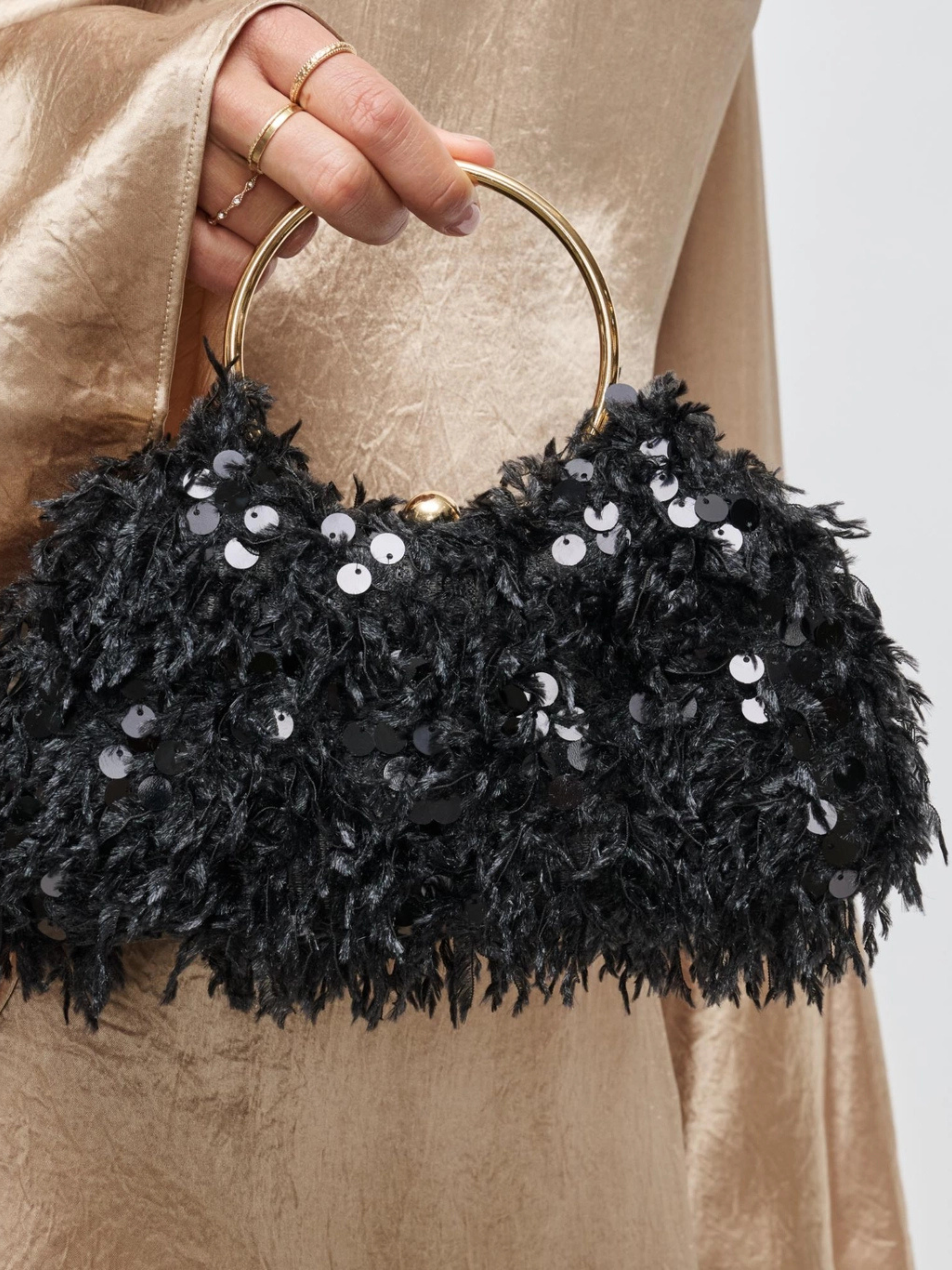 Charlotte Evening Bag in Black