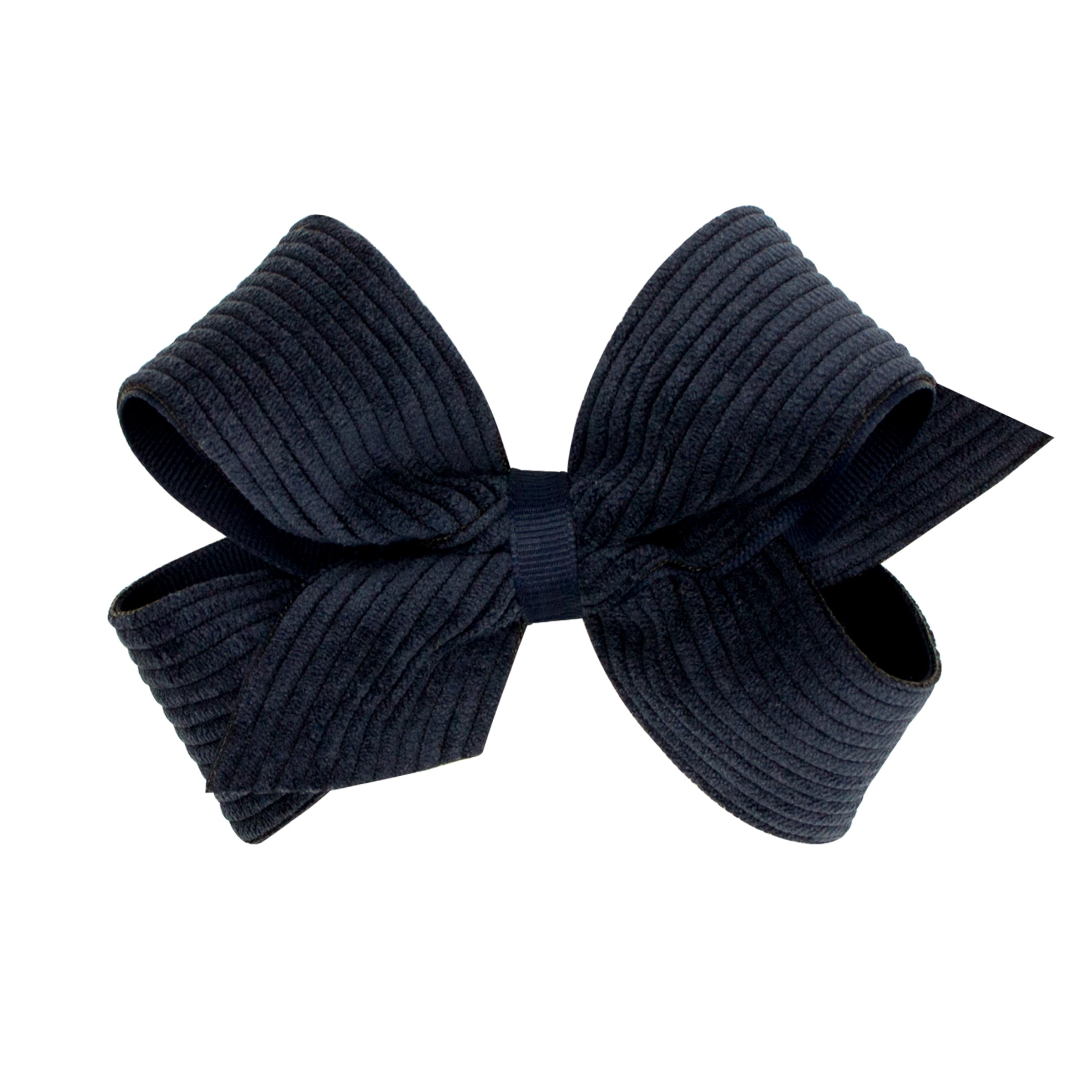 Corduroy Bow - Navy