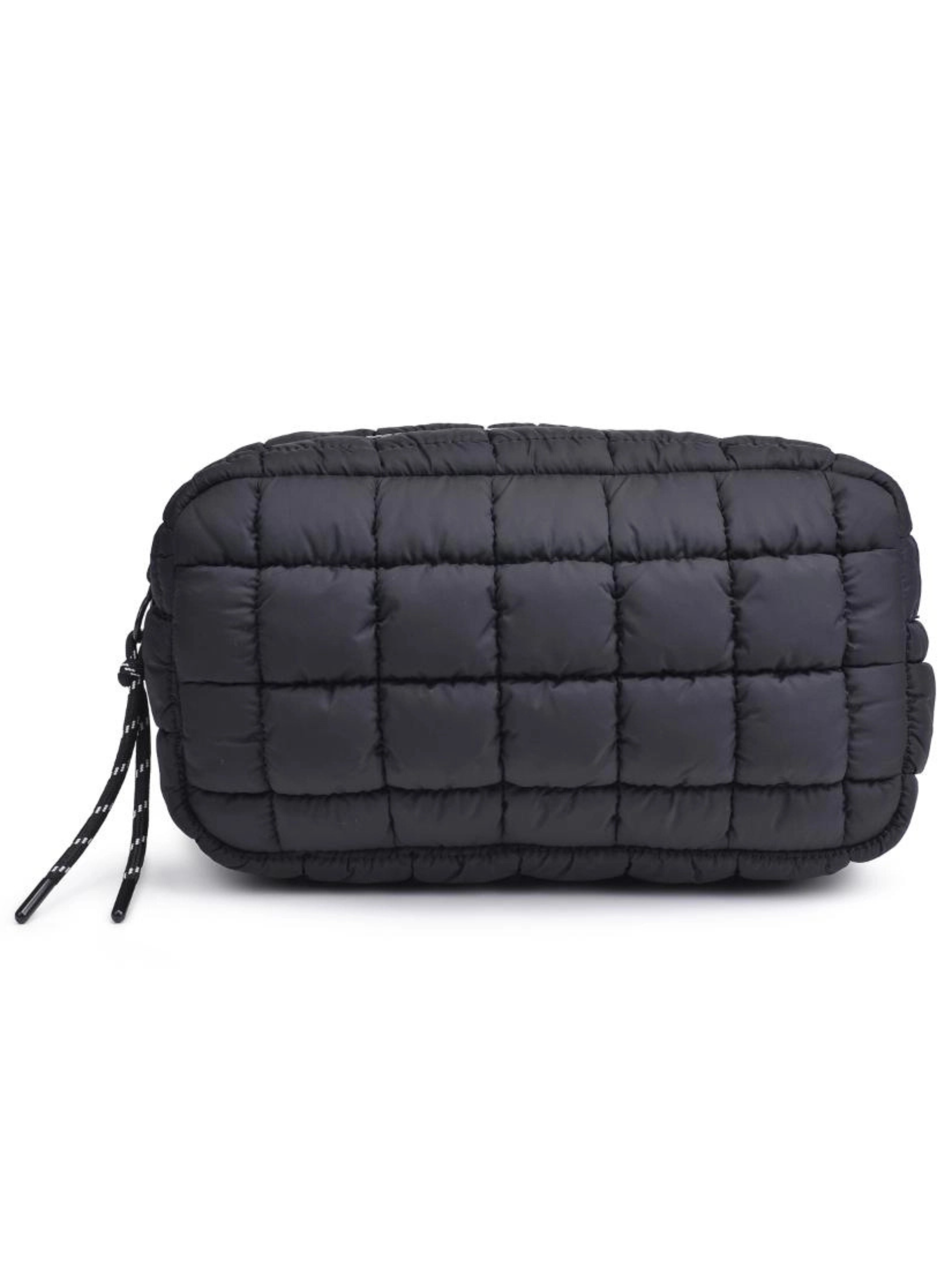 Cloud Nine Quilted Puffer Pouch - Black