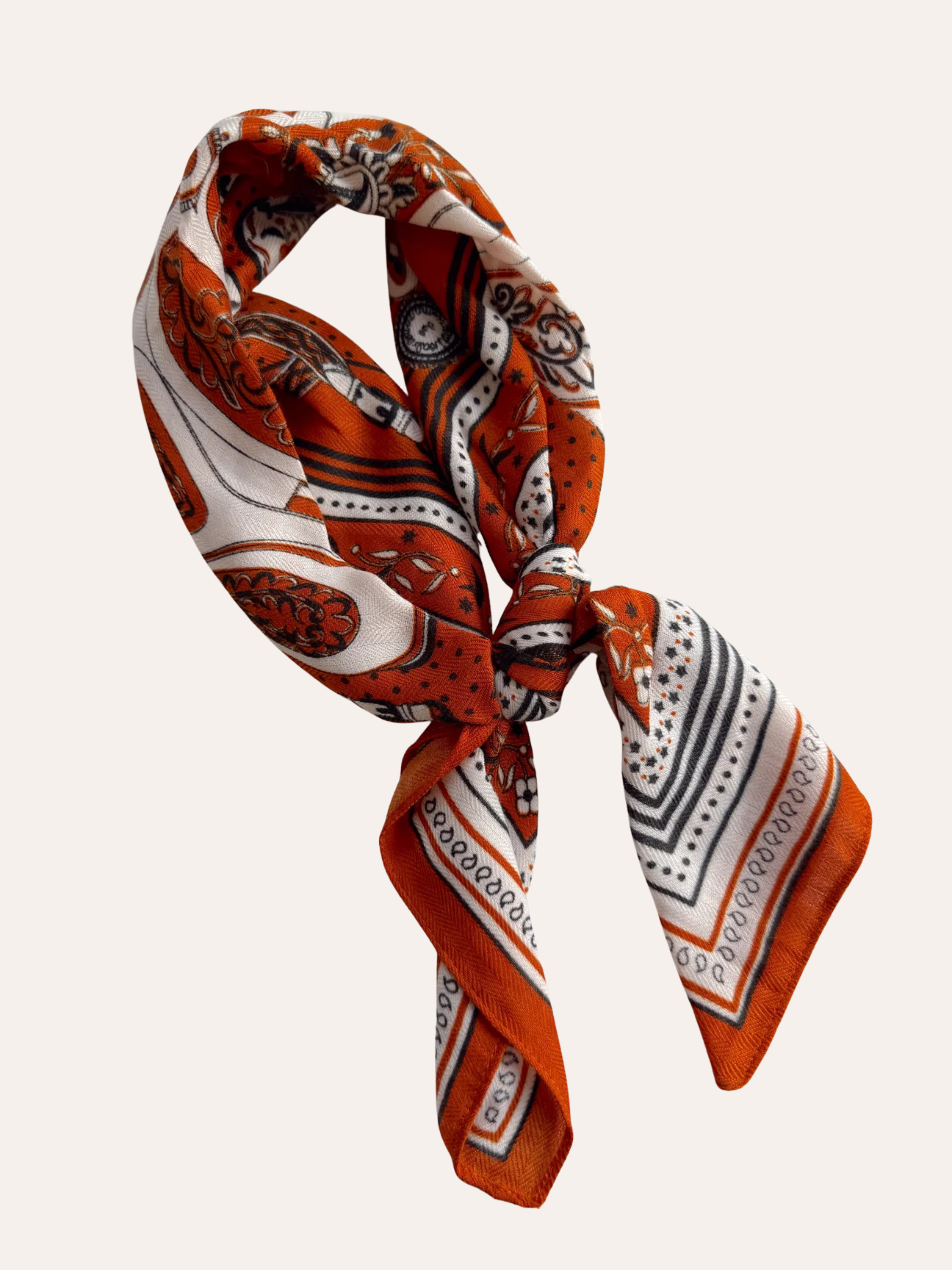 Orange Bandana Scarf