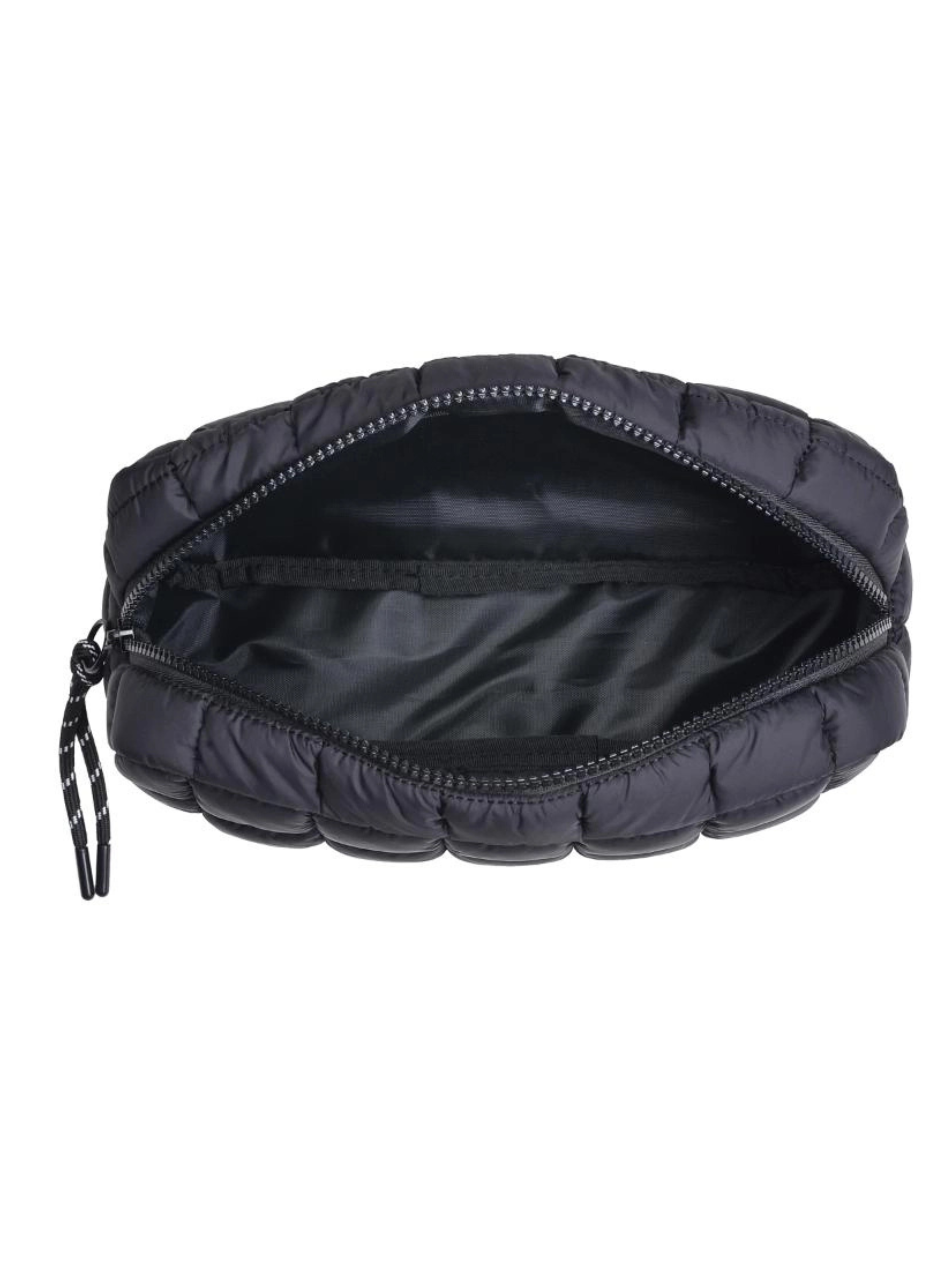 Cloud Nine Quilted Puffer Pouch - Black