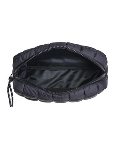Cloud Nine Quilted Puffer Pouch - Black