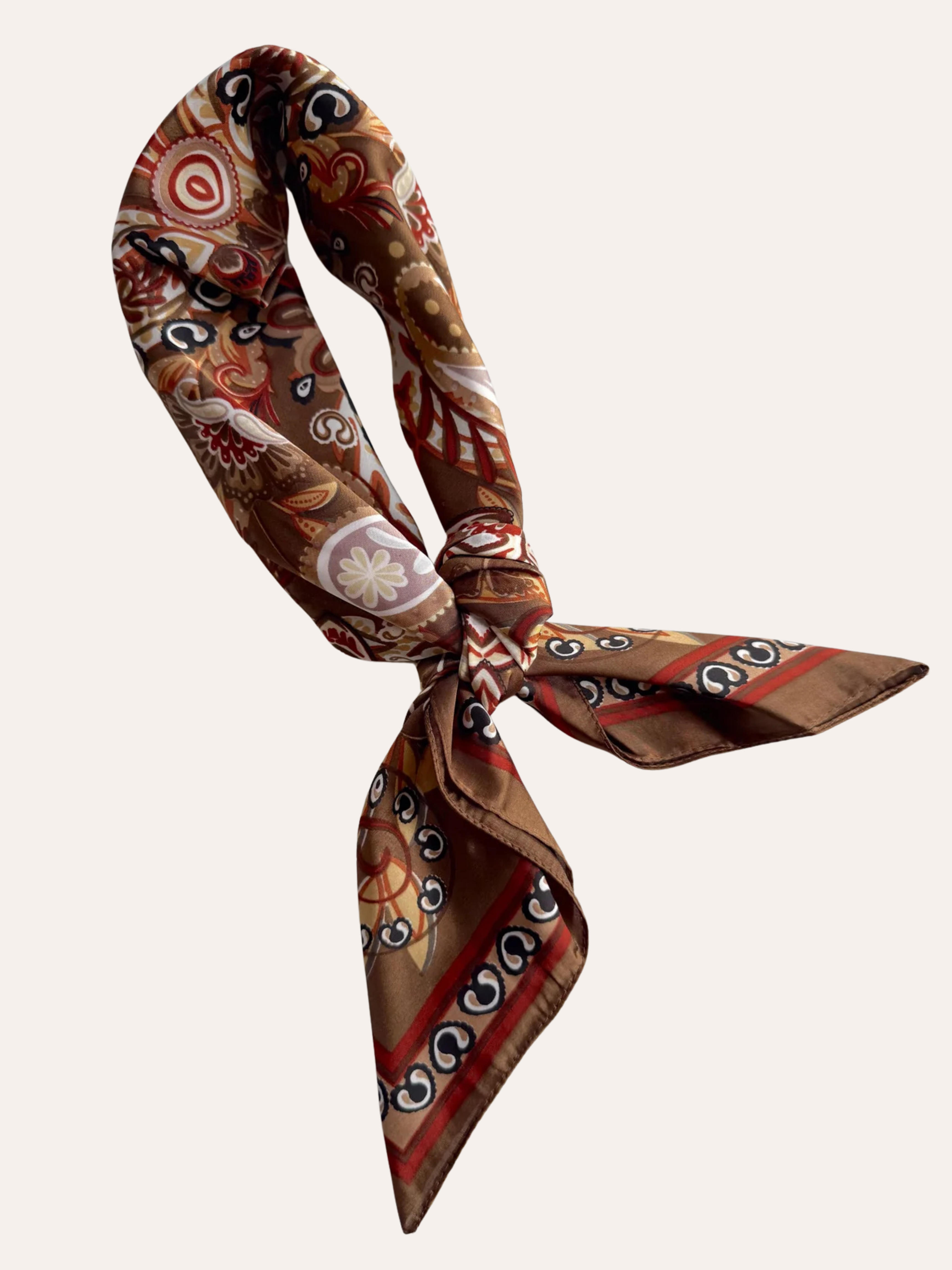 Brown & Rust Bandana Scarf