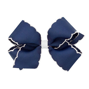 Navy Moonstitch Bow