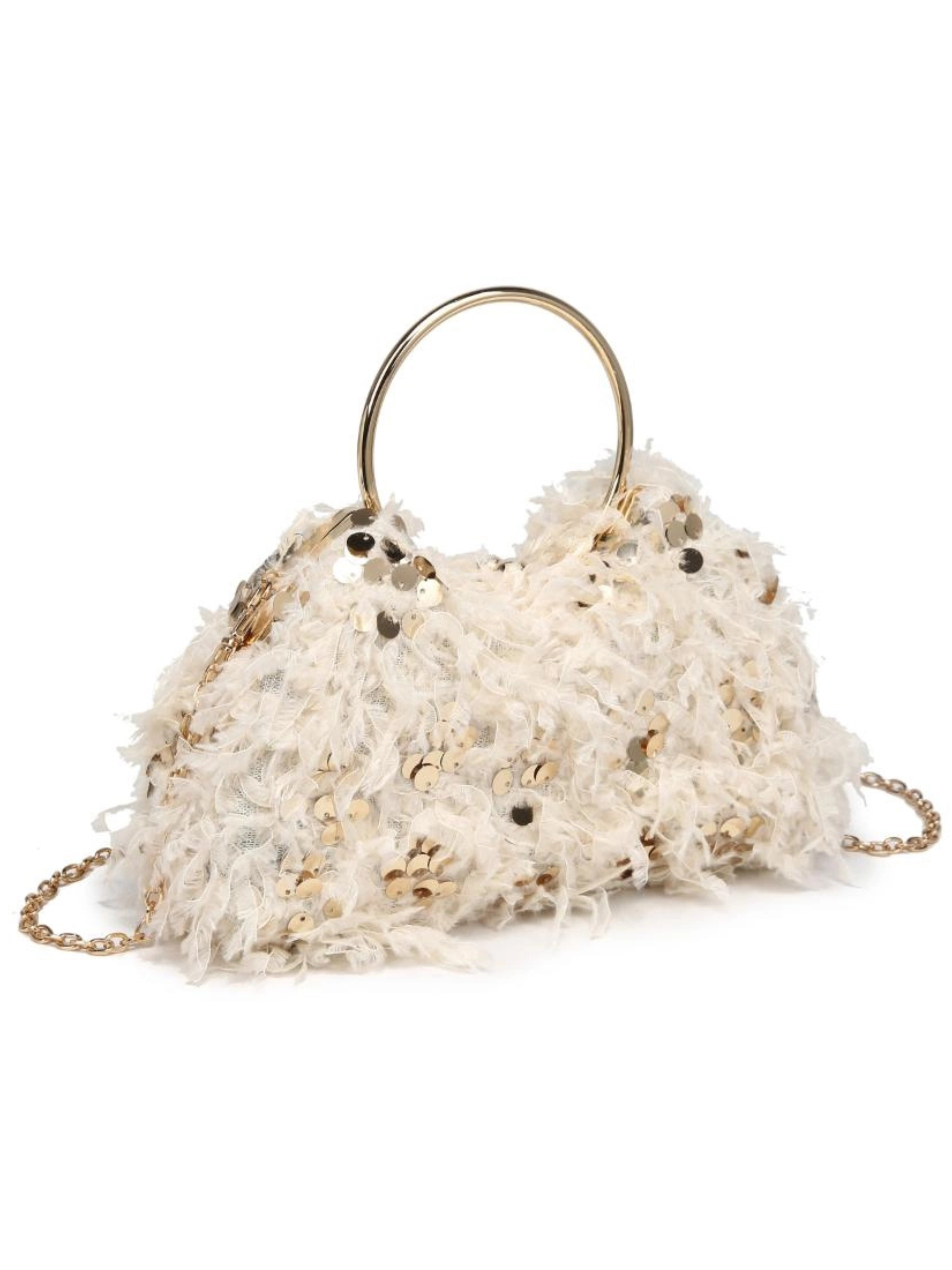 Charlotte Evening Bag in Cream