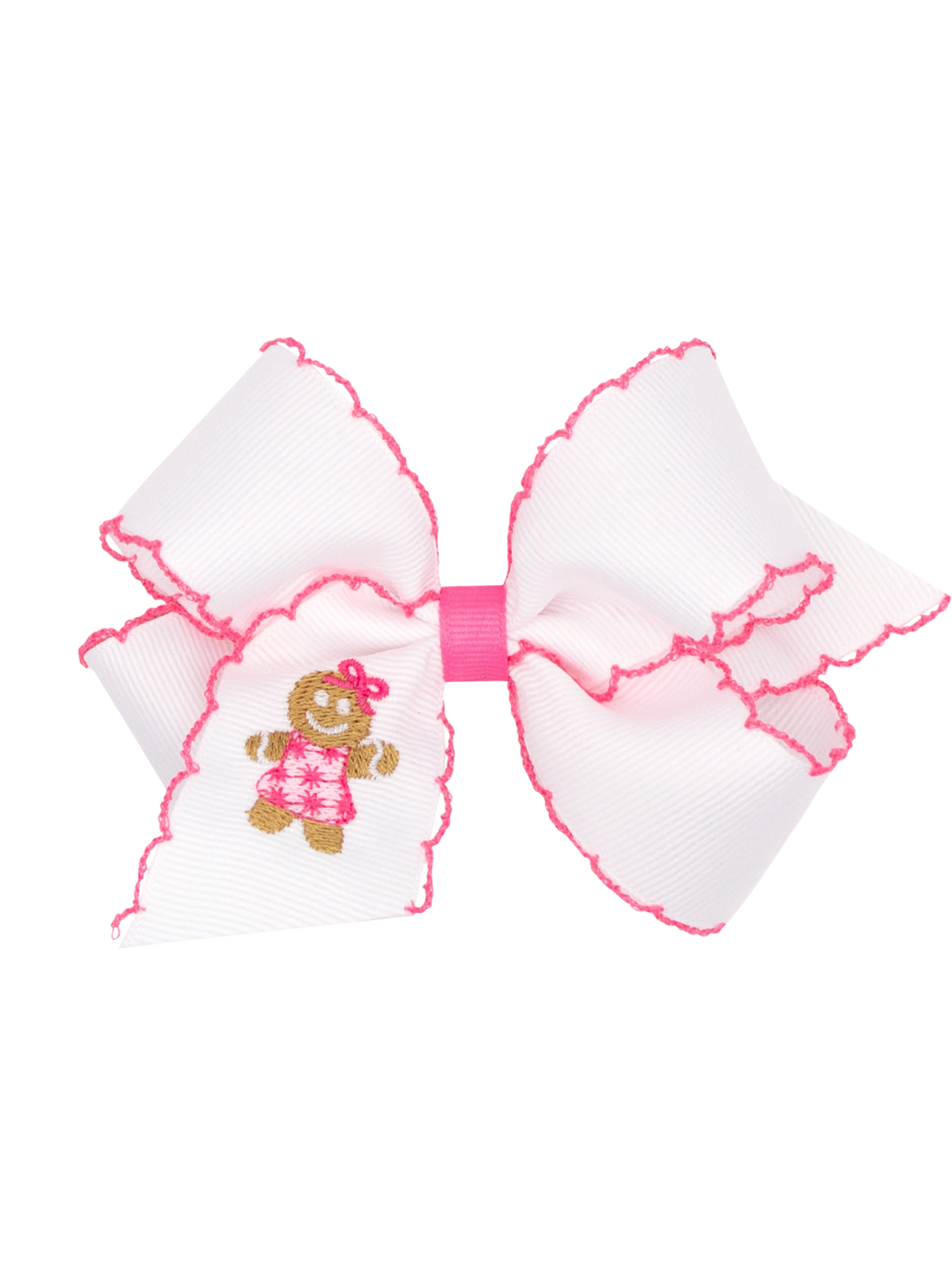 Pink Gingerbread Girl Bow