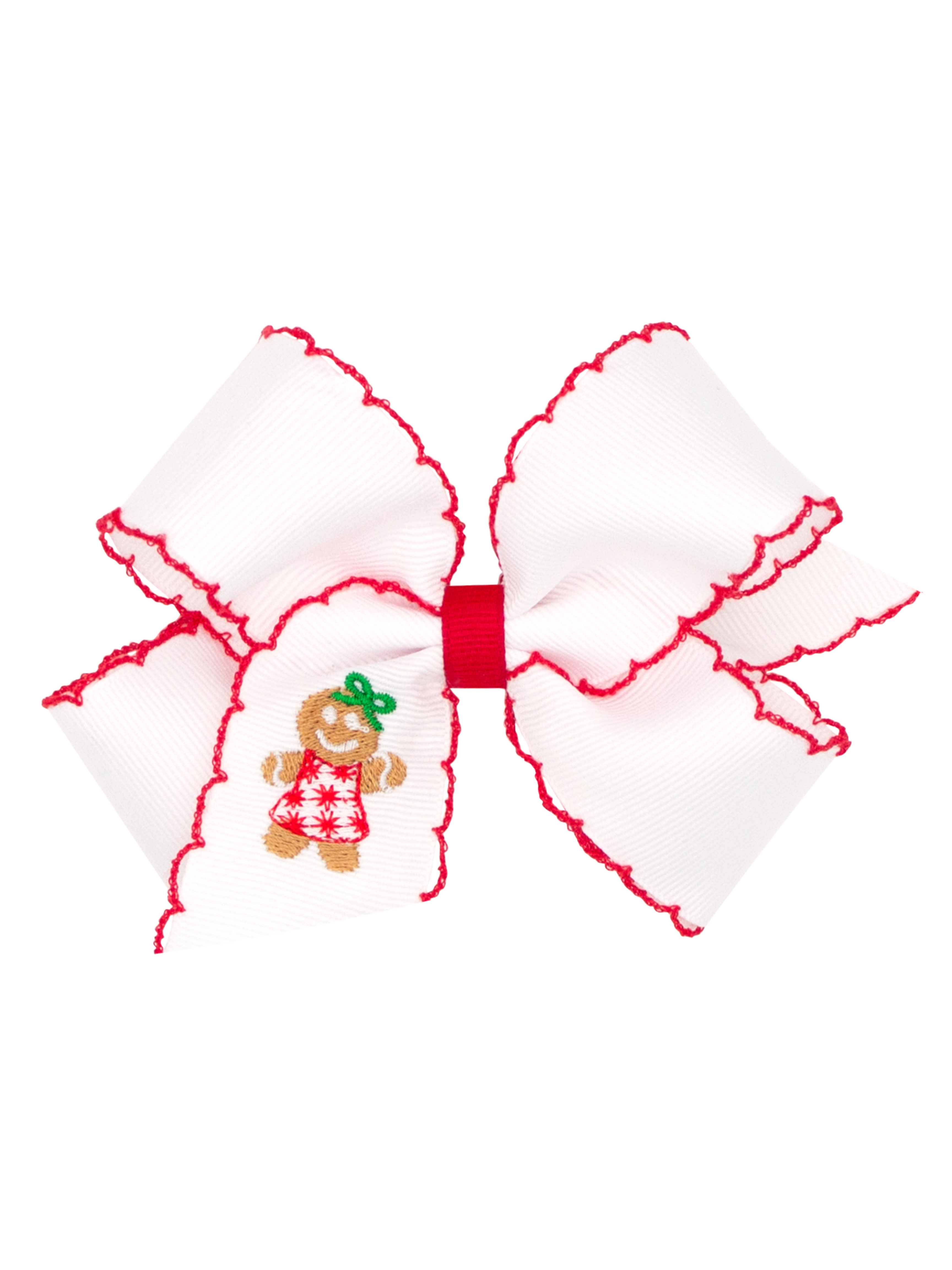 Red Gingerbread Girl Bow