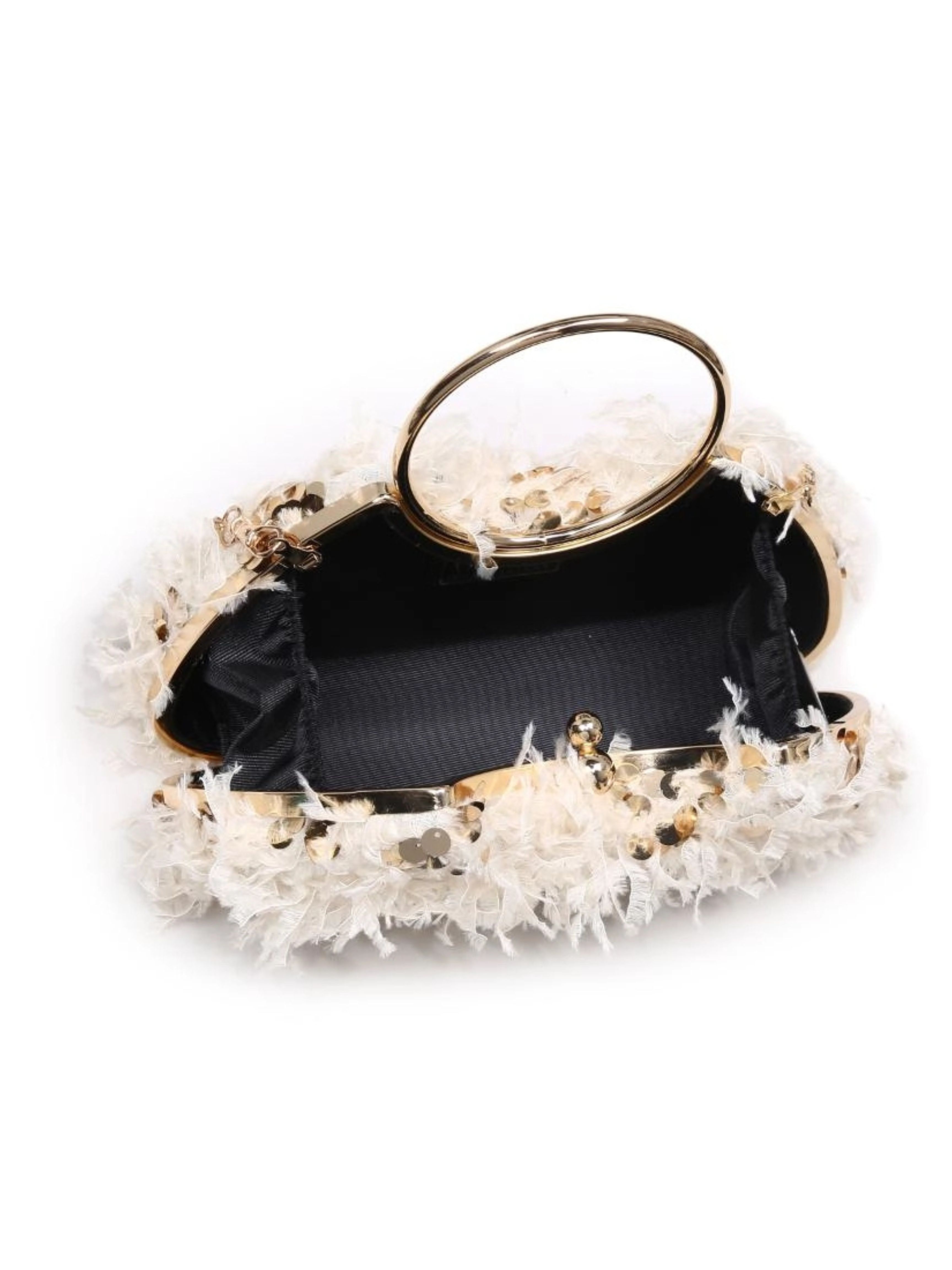 Charlotte Evening Bag in Cream