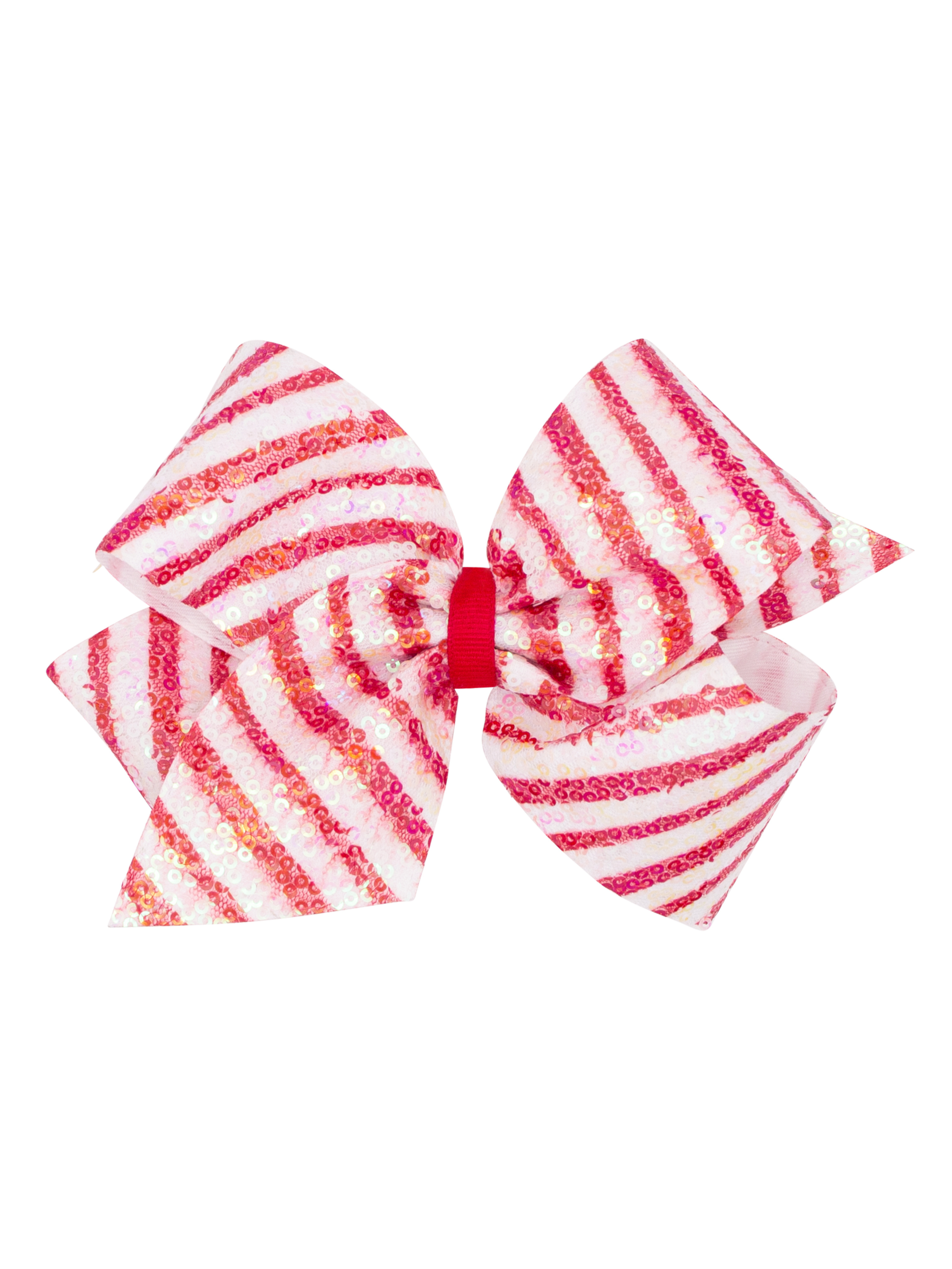 King Sequin Candy Cane Bow