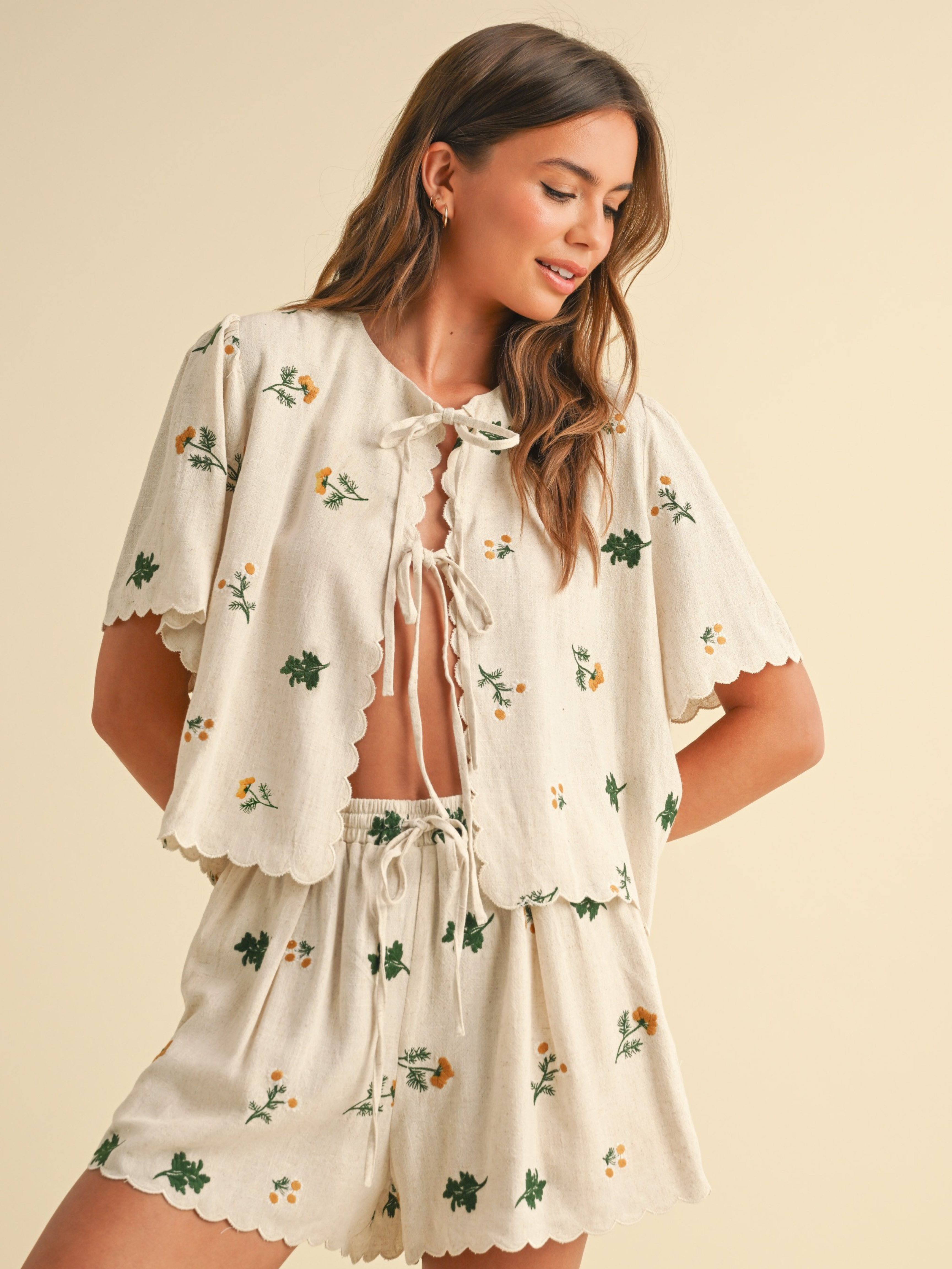 Kayla Linen Top