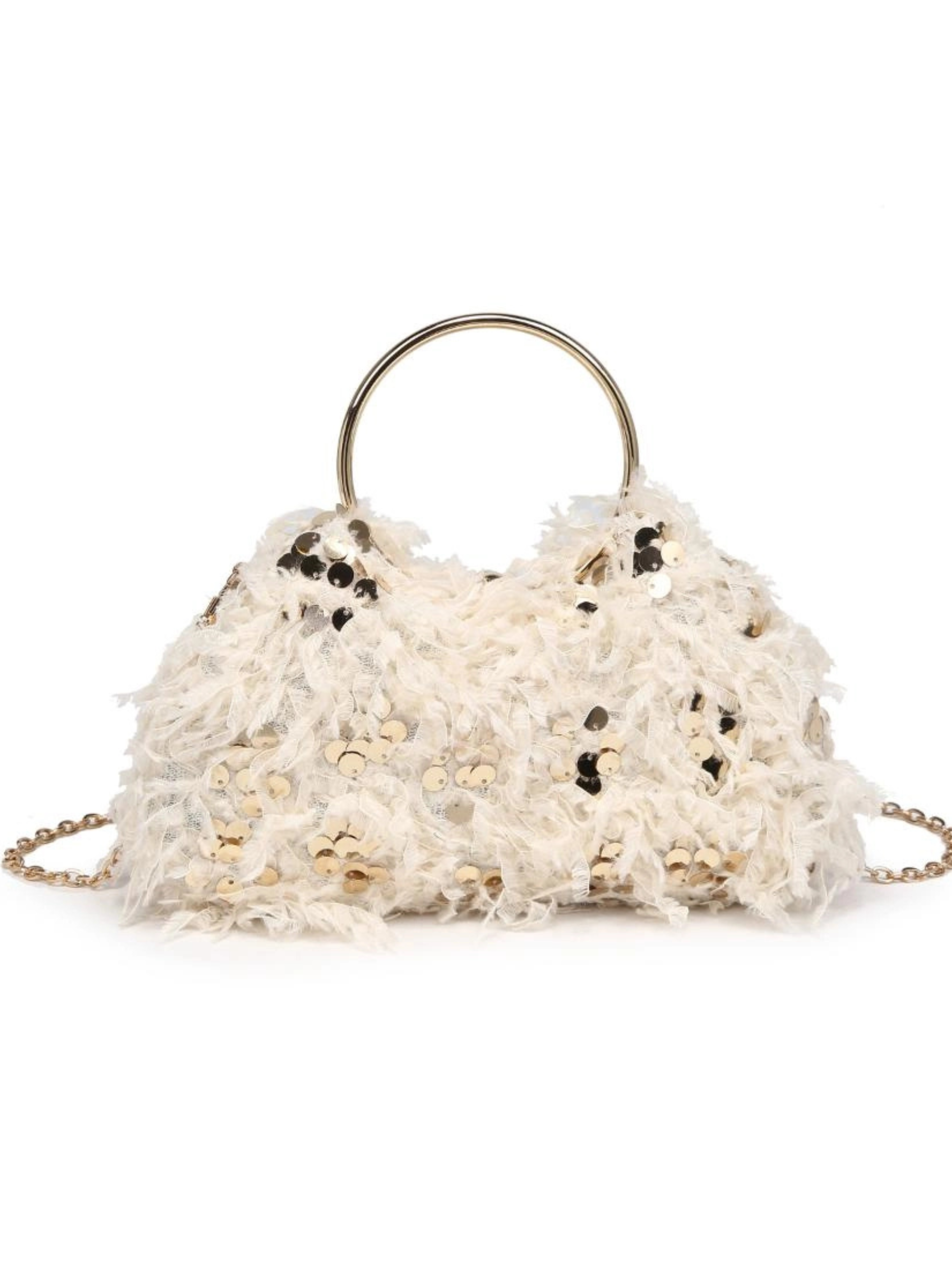 Charlotte Evening Bag in Cream