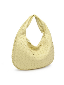 Venita Woven Shoulder Bag - Butter