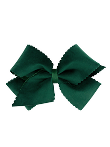 Small King Velvet Bow - Forest