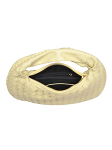 Venita Woven Shoulder Bag - Butter