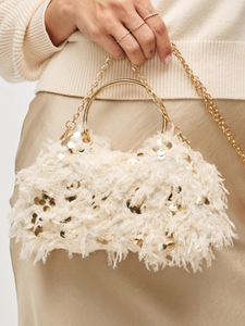 Charlotte Evening Bag in Cream