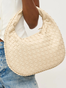 Venita Woven Shoulder Bag - Natural