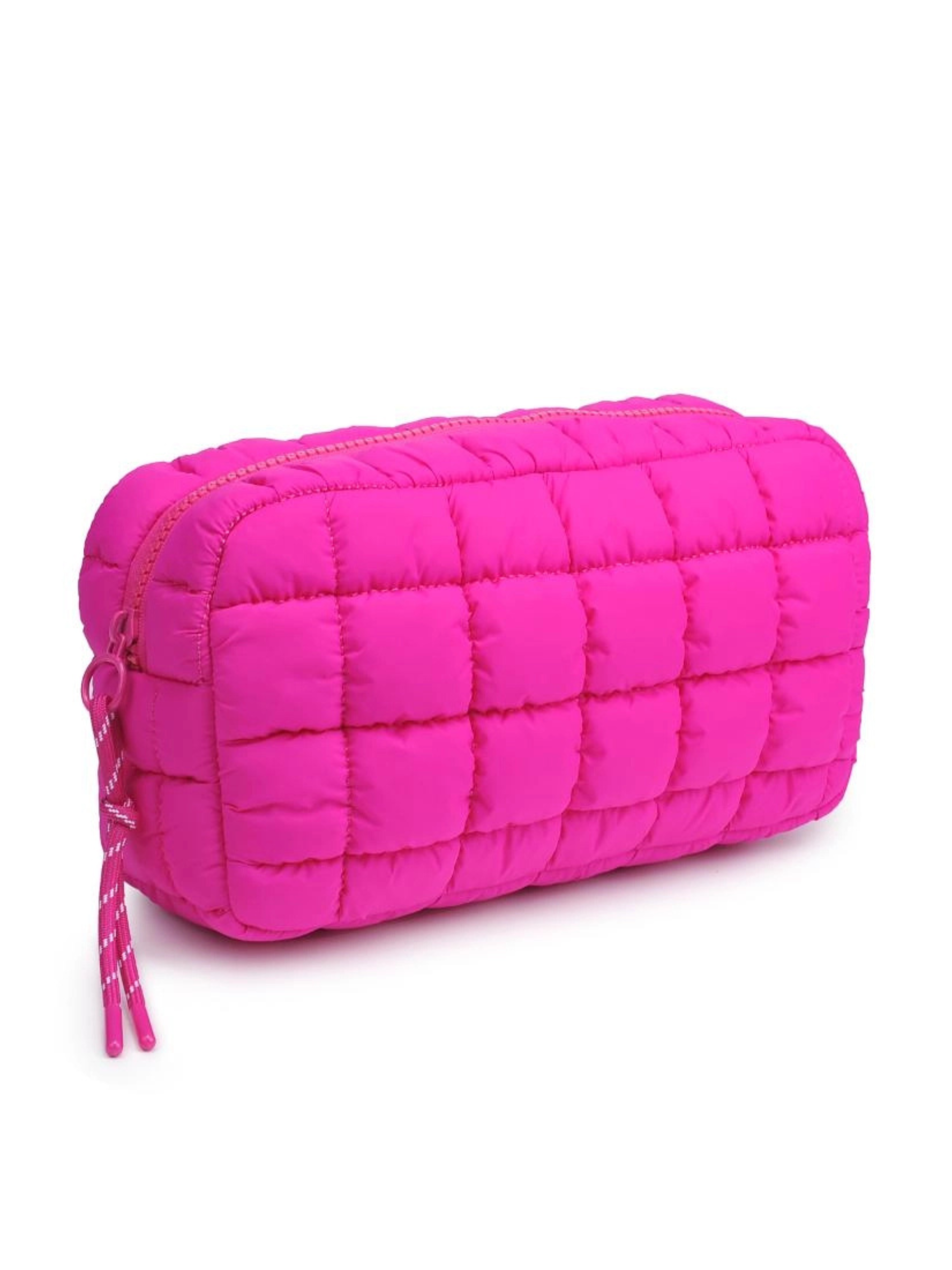 Cloud Nine Quilted Puffer Pouch - Pink