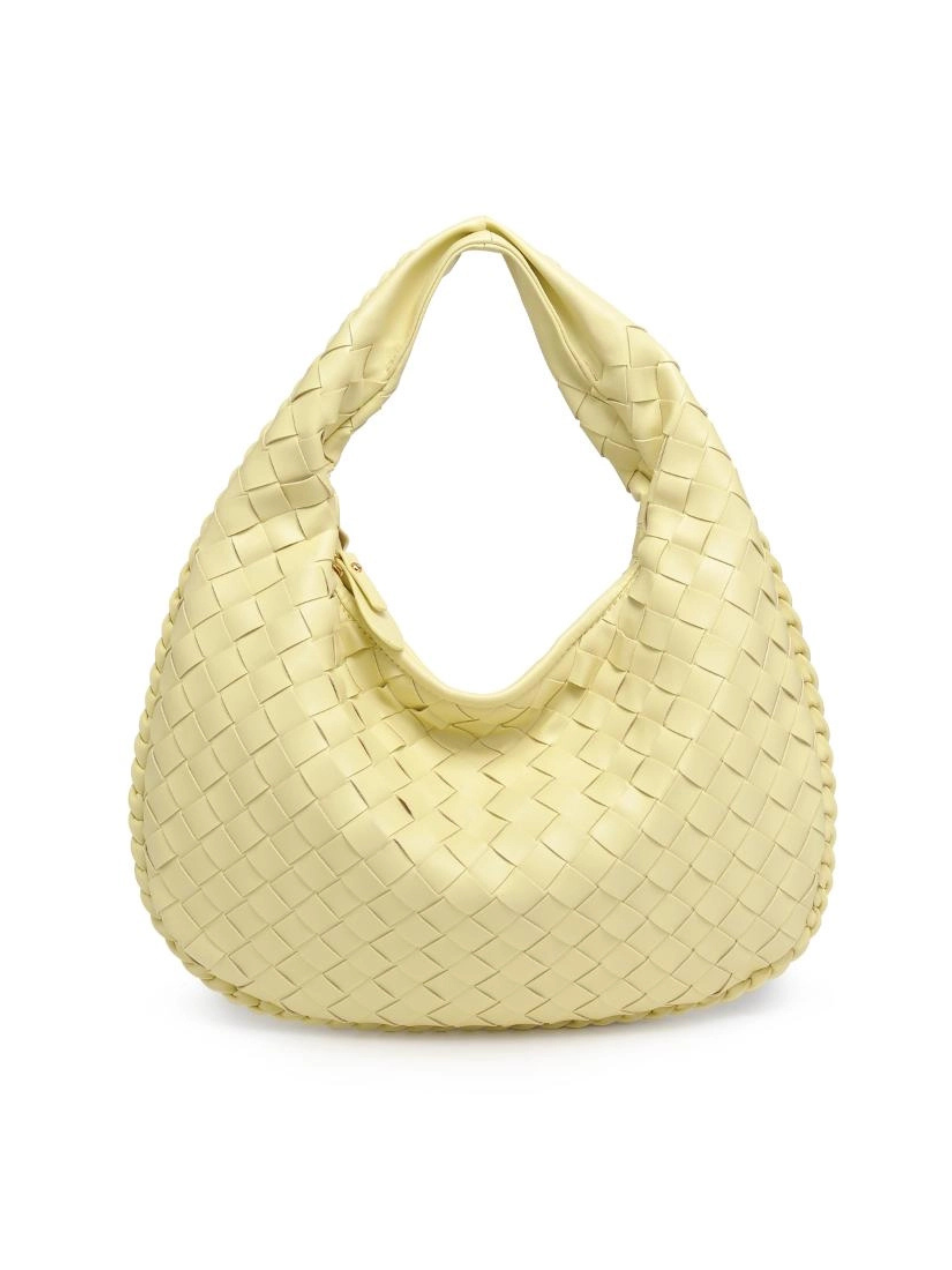 Venita Woven Shoulder Bag - Butter