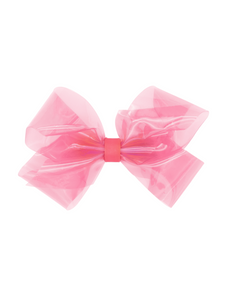 Wee Splash Vinyl Bow - Coral