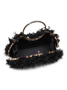 Charlotte Evening Bag in Black