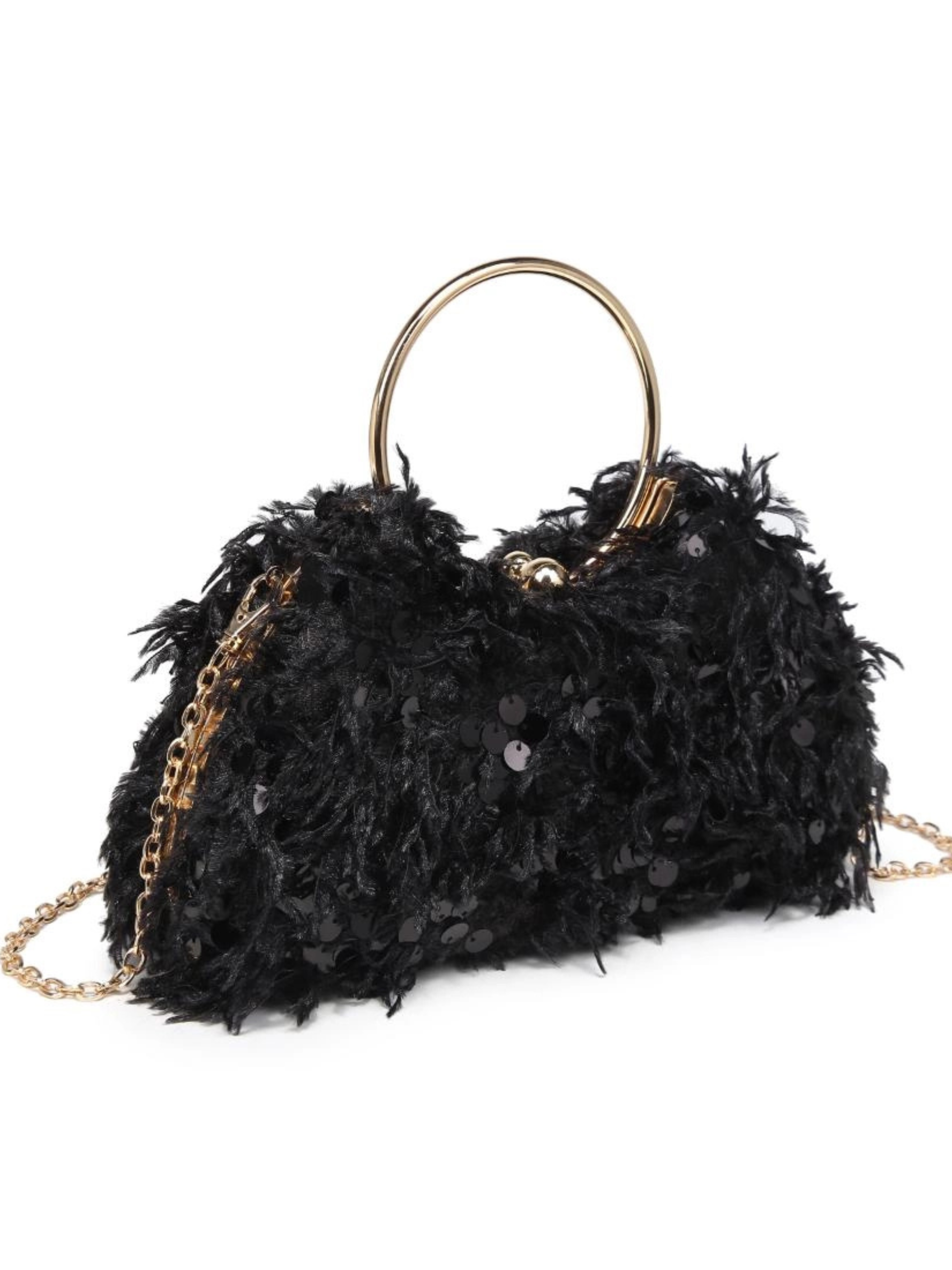 Charlotte Evening Bag in Black