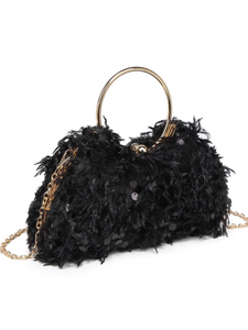 Charlotte Evening Bag in Black