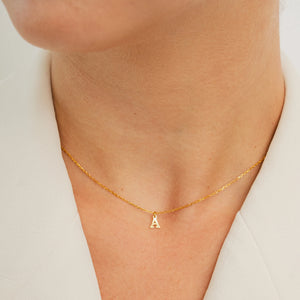 Waterproof Dainty Love Initial Necklace