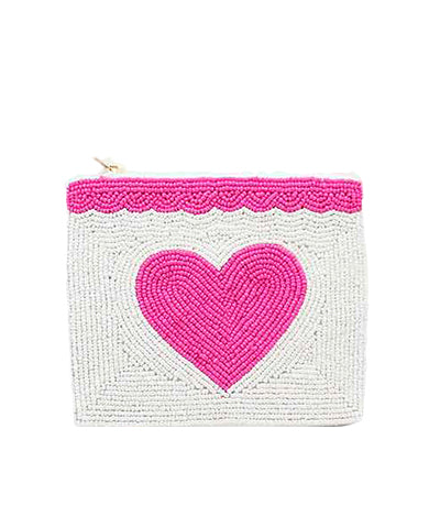 Scalloped Heart Coin Pouch
