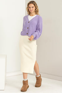 Bryn Cardigan in Purple