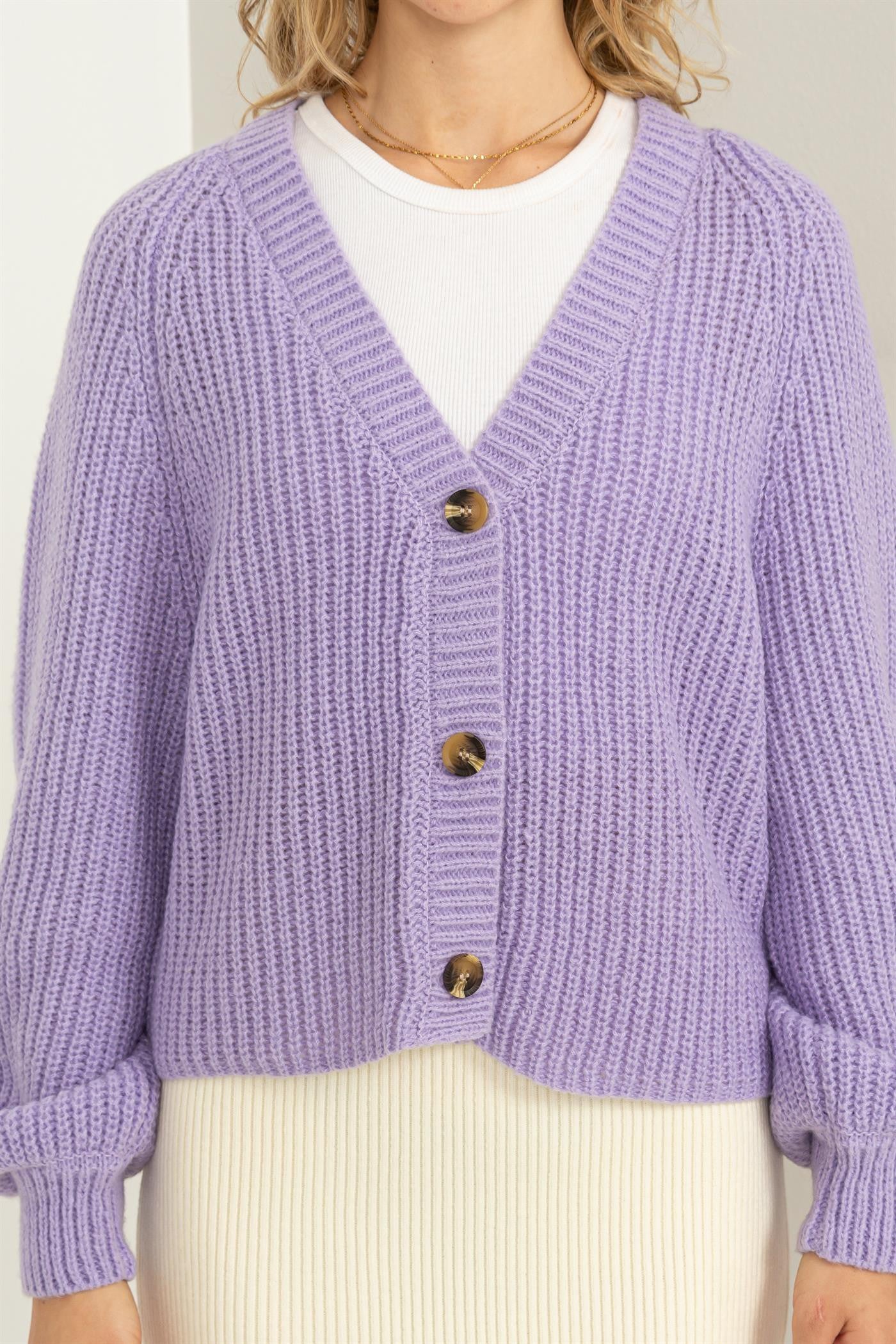 Bryn Cardigan in Purple