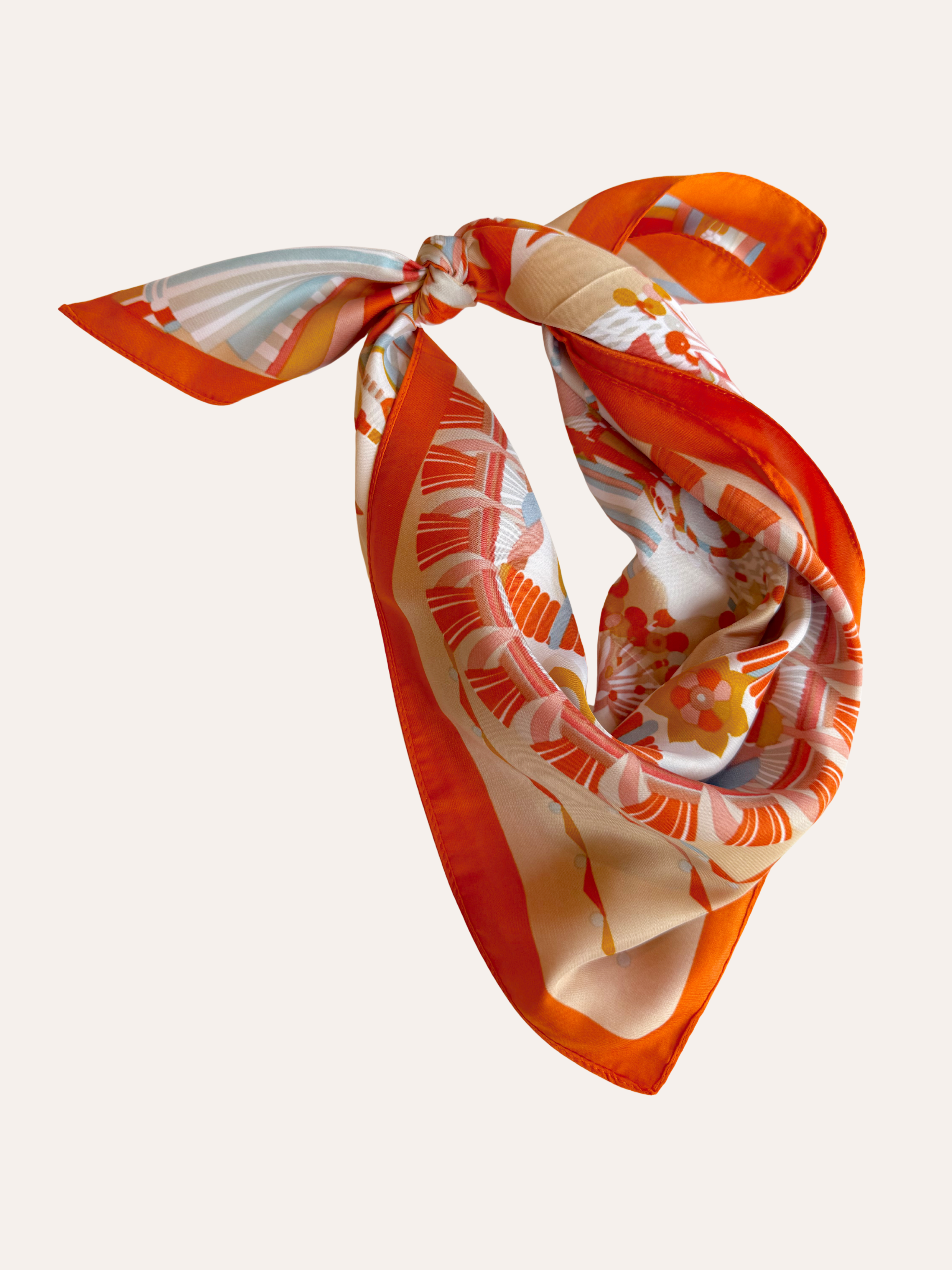 Orange Multi Bandana Scarf
