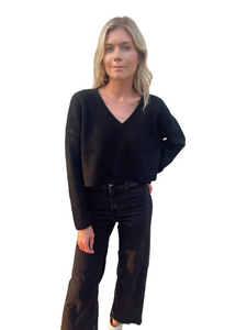 Laura Crop Top in Black