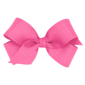 Mini Solid Bow in Hot Pink