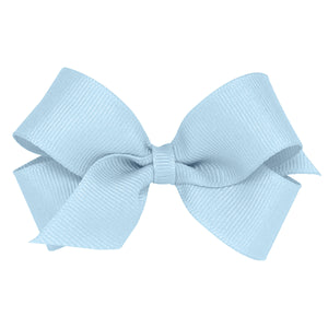 Mini Solid Bow in Light Blue