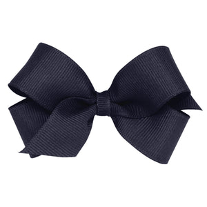 Mini Solid Bow in Navy