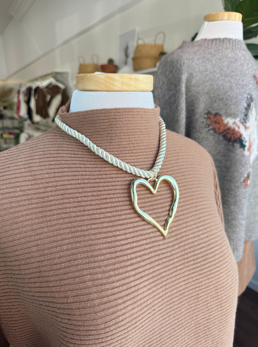 Heart String Necklace