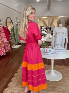 Maude Vivante Miley Dress in Raspberry