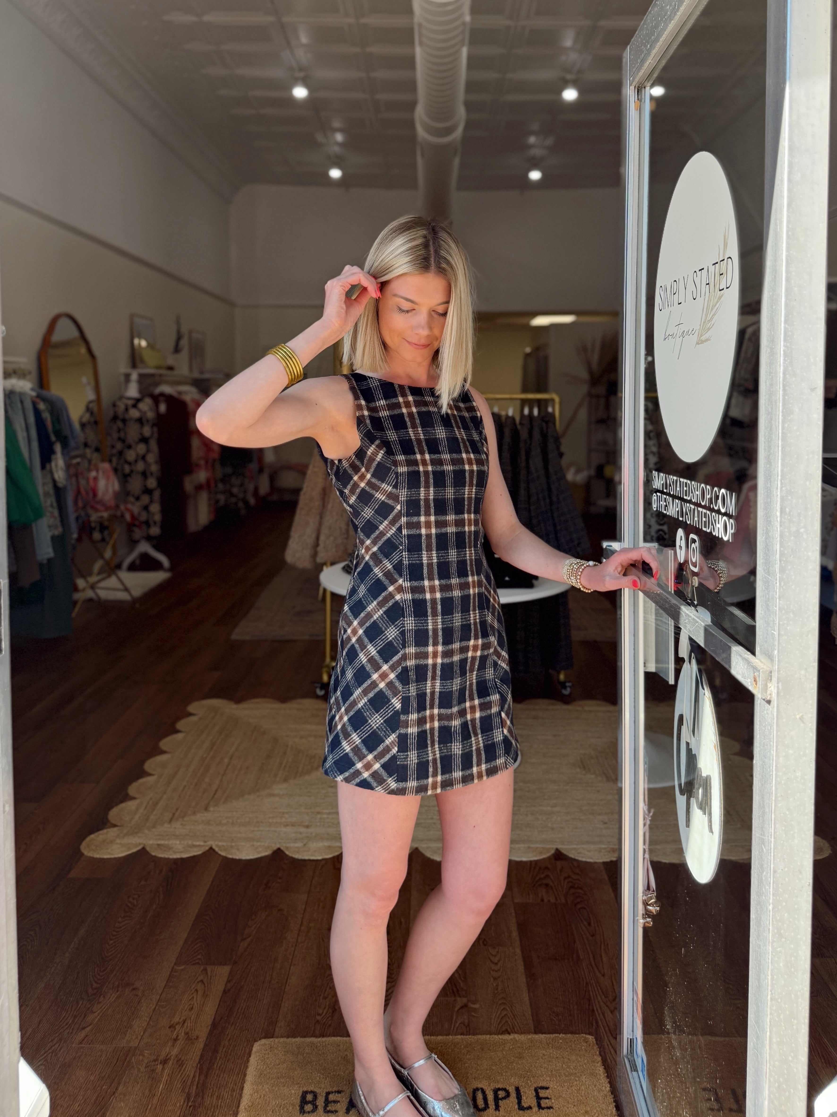 Plaid About You Dress