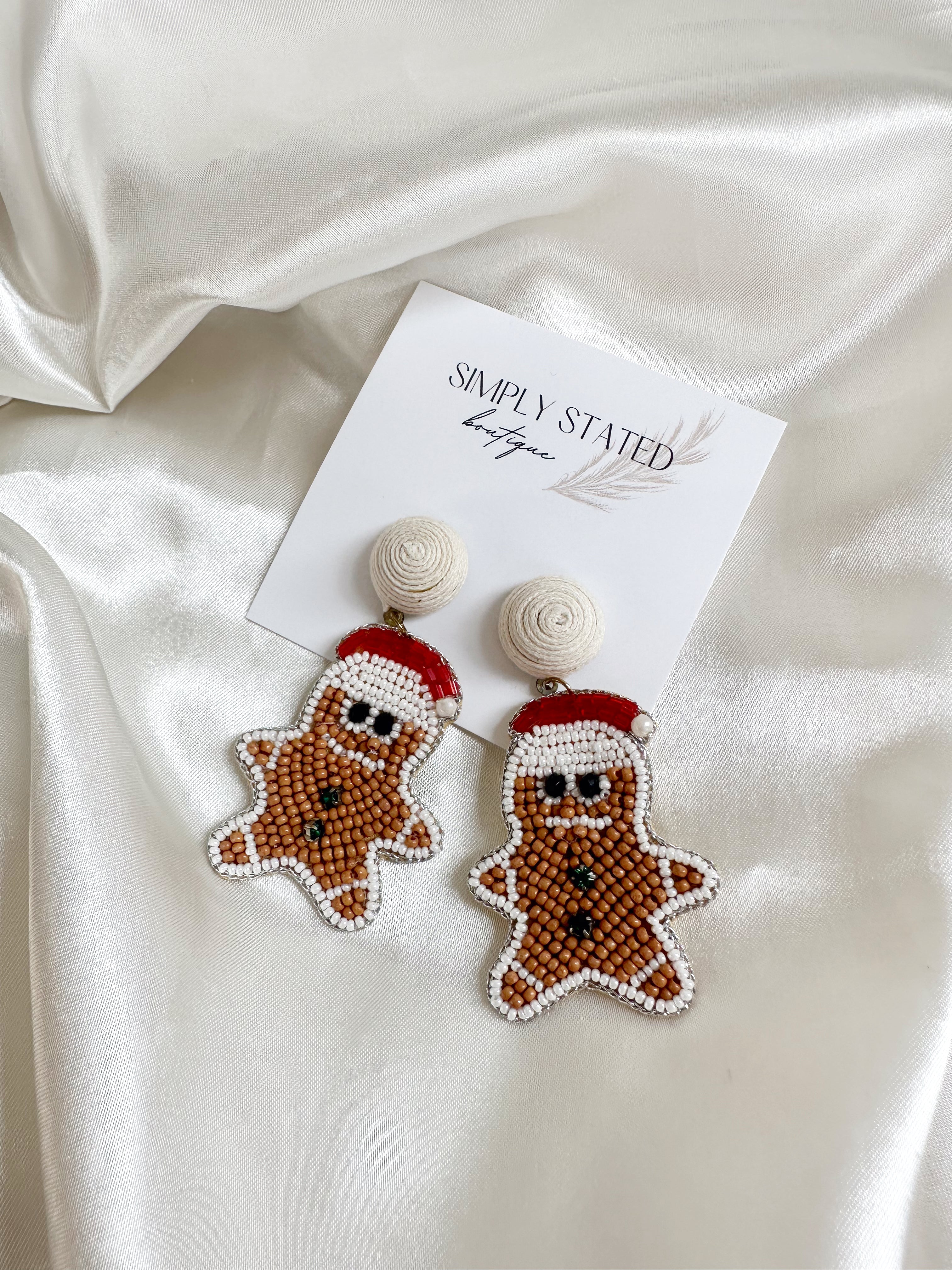 Gingerbread Man Earring