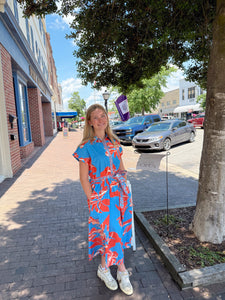 Maude Vivante Rylie Dress in Coral Florals