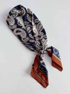 Navy Bandana Scarf