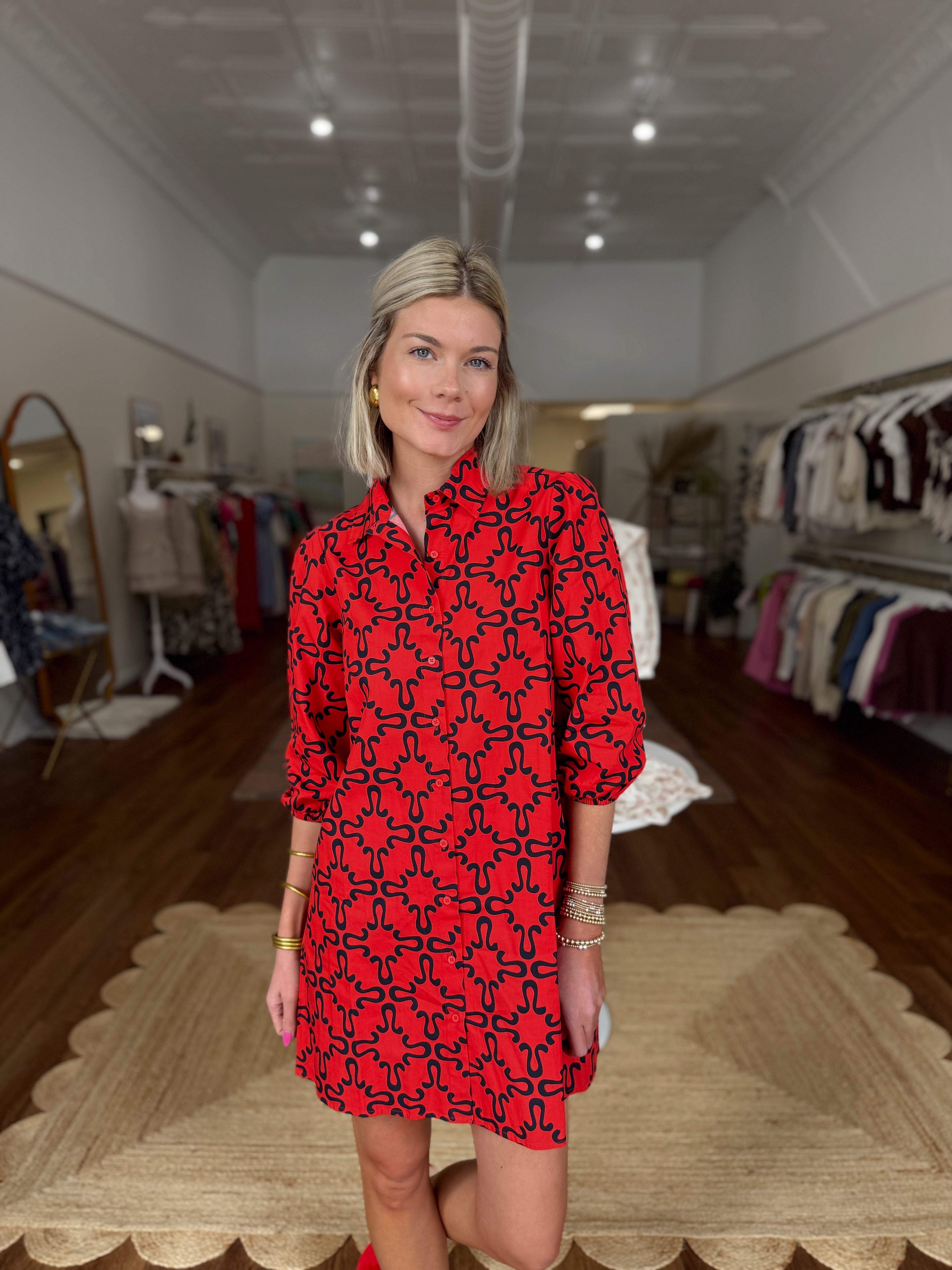 Maude Vivante Ava Dress in State Red